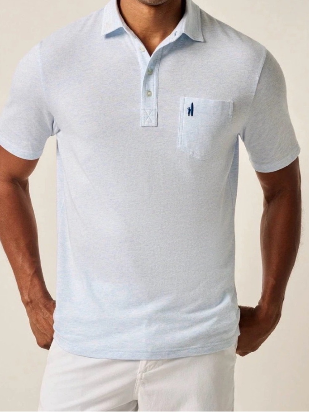 Johnnie-O Hanging Out Original 4-Button Polo - White Size XL